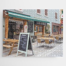 French restaurant and pancakes - france street photography - summer travel Jigsaw Puzzle