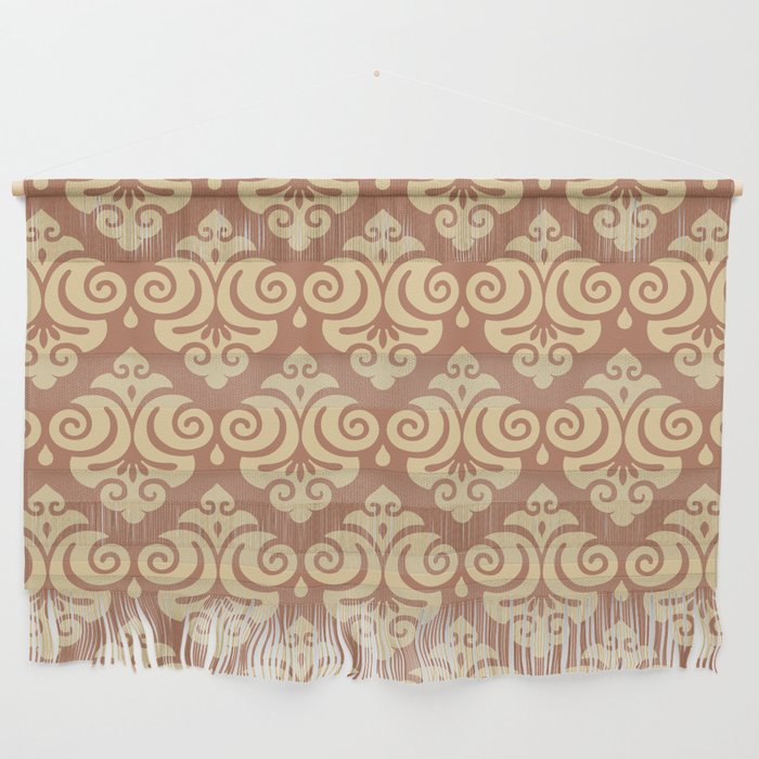 Traditional Pattern in Mocha and Eggnog Wall Hanging