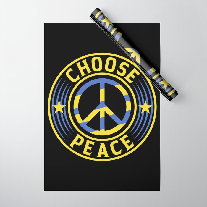 Choose Peace Ukraine War Wrapping Paper