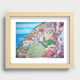 Positano, Italy Recessed Framed Print