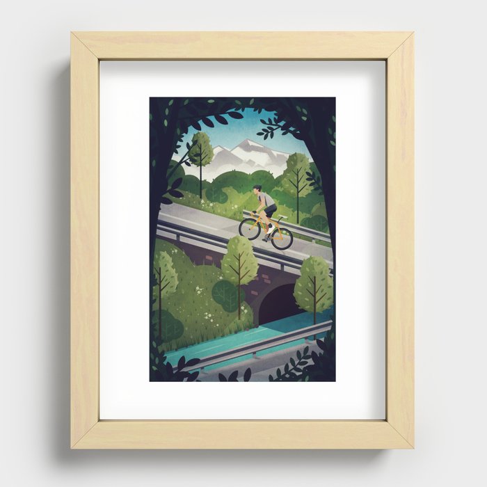 Into the Hills Recessed Framed Print