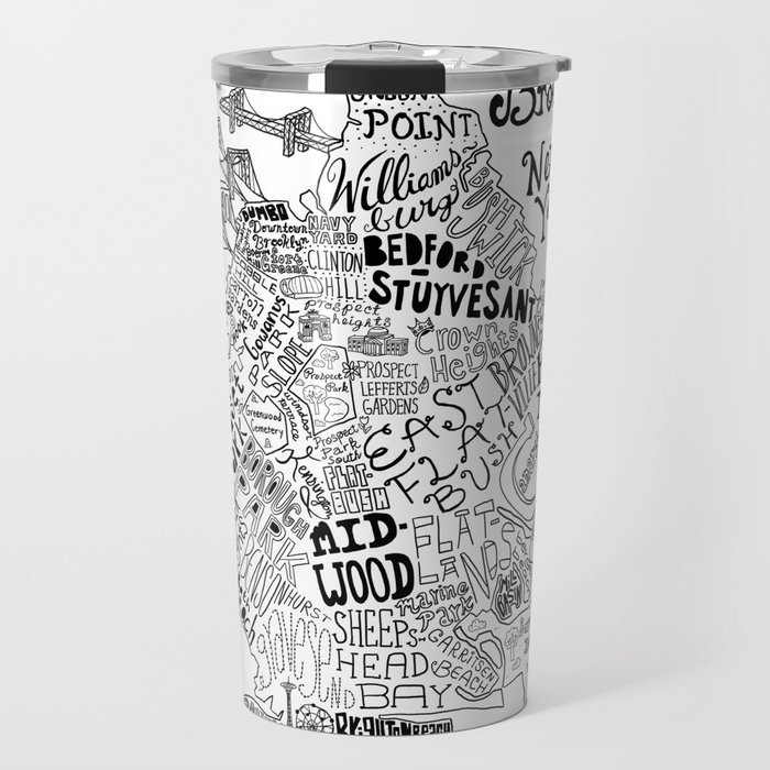 Brooklyn Map Travel Mug