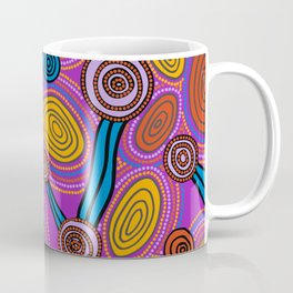 Authentic Aboriginal Art - Skipping Stones Mug