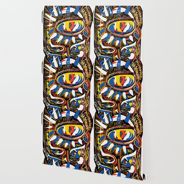 The Third Eye Primitive African Art Graffiti Wallpaper By