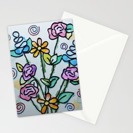 Flowers in the Wind Stationery Cards