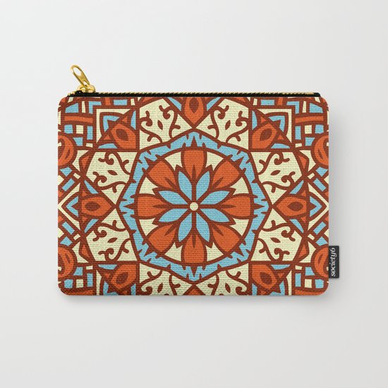 Abstract Mandala Flower Decoration 30 Carry-All Pouch