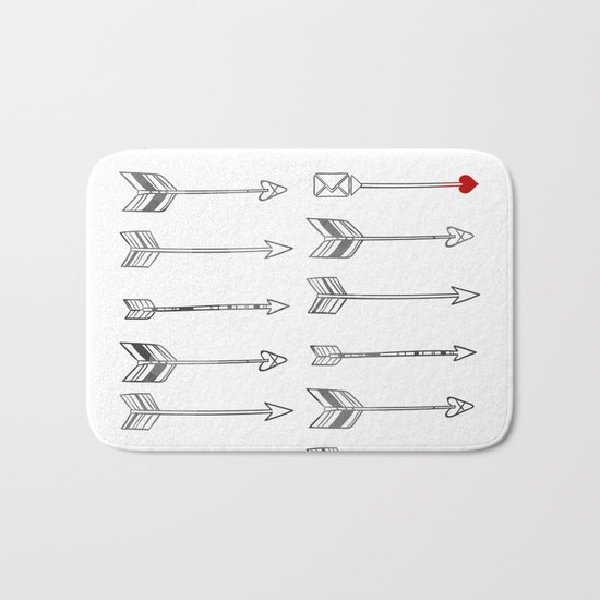 Minimal Love Arrow Bath Mat