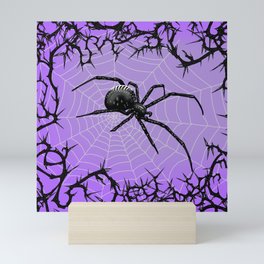 Briar Web- Purple Mini Art Print