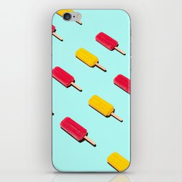 Red and Yellow Popsicles Arranged in a Pattern iPhone Skin