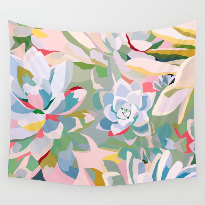 summer succulents Wall Tapestry