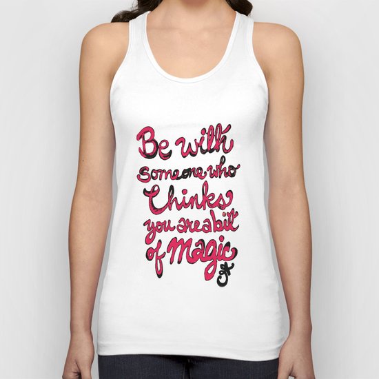 Be With Someone Hearty! Be With Someone's Heart Unisex Tank Top