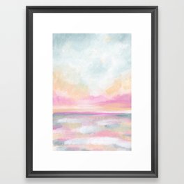 Peace, Love & Joy - Tropical Ocean Seascape Framed Art Print