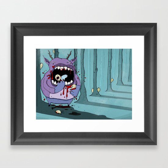 the scratwood Framed Art Print