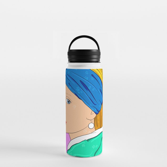 Pearl in Neon Water Bottle