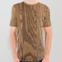 Wood Grain 5 All Over Graphic Tee