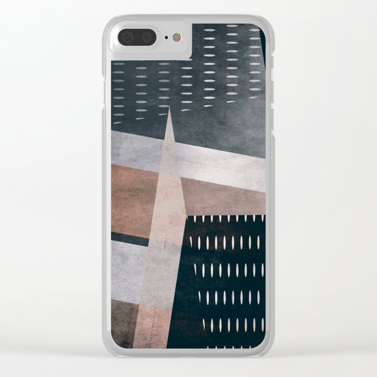 ABSTRACT 12a Clear iPhone Case