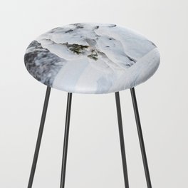 Snowy pine trees | Winter Lapland Finland  Counter Stool