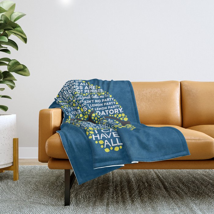 Lemon best sale throw blanket