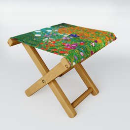 Gustav Klimt - Flower Garden Folding Stool