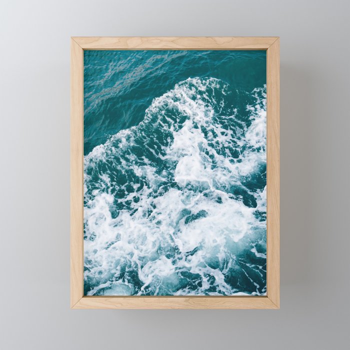 Blue Waters and Waves | Bosporus of Istanbul | Travel Photography Framed Mini Art Print