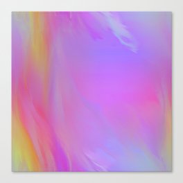 Neon Flow Nebula #4 Canvas Print