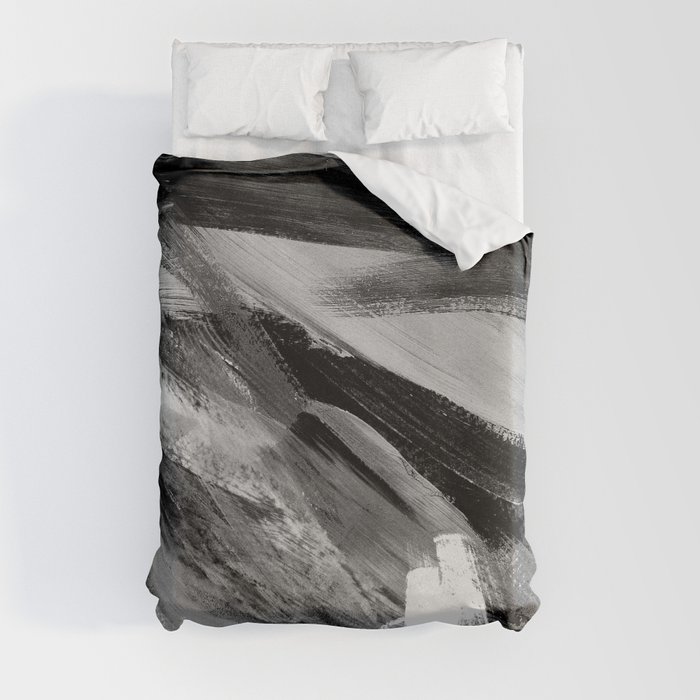 Abstract Artwork Greyscale #1 Duvet Cover