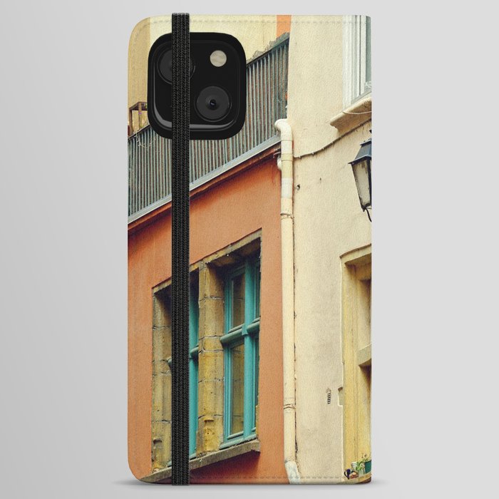 Lyon old buildings | Vieux Lyon district | Architecture and Travel Photography iPhone Wallet Case