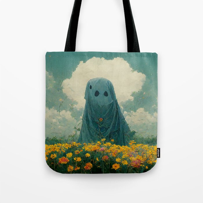 sunflower ghost Tote Bag