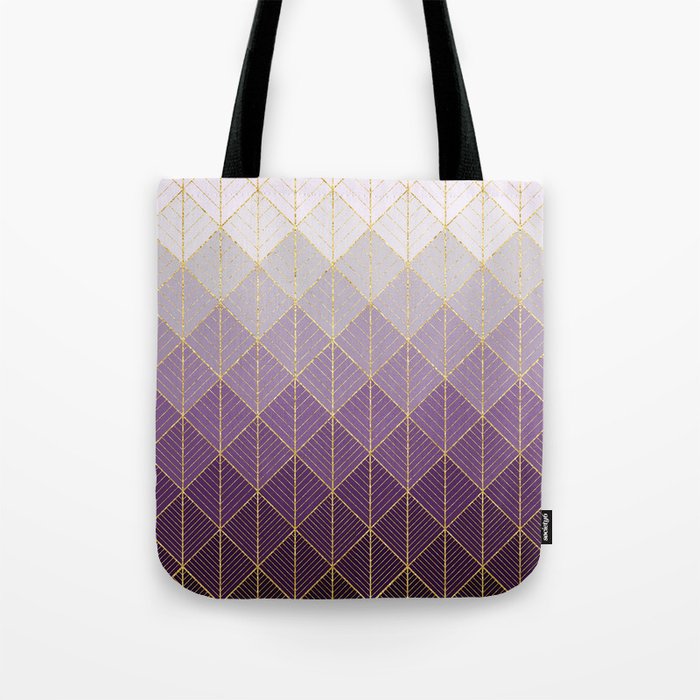 Purple Diamond Scales Tote Bag