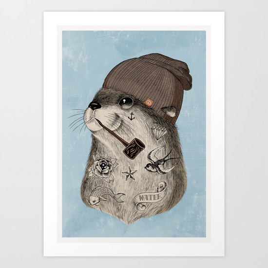 OTTER Art Print