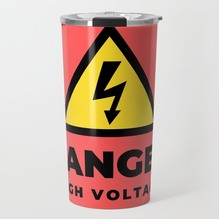 Danger High Voltage Travel Mug