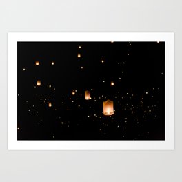 Lanterns in Thailand  Art Print