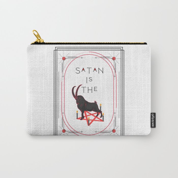 "Satan Is The Goat" (Art Deco Style) Carry-All Pouch