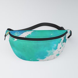 My Inky Fingers - Paint Smearing and Pouring - Aqua Marine Fanny Pack