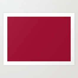 Jester Red | Color Trends | New York and London | Spring Summer 2019 | Solid Color | Fashion Colors  Art Print