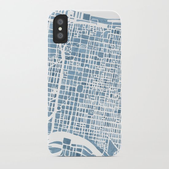 Philadelphia City Map iPhone Case