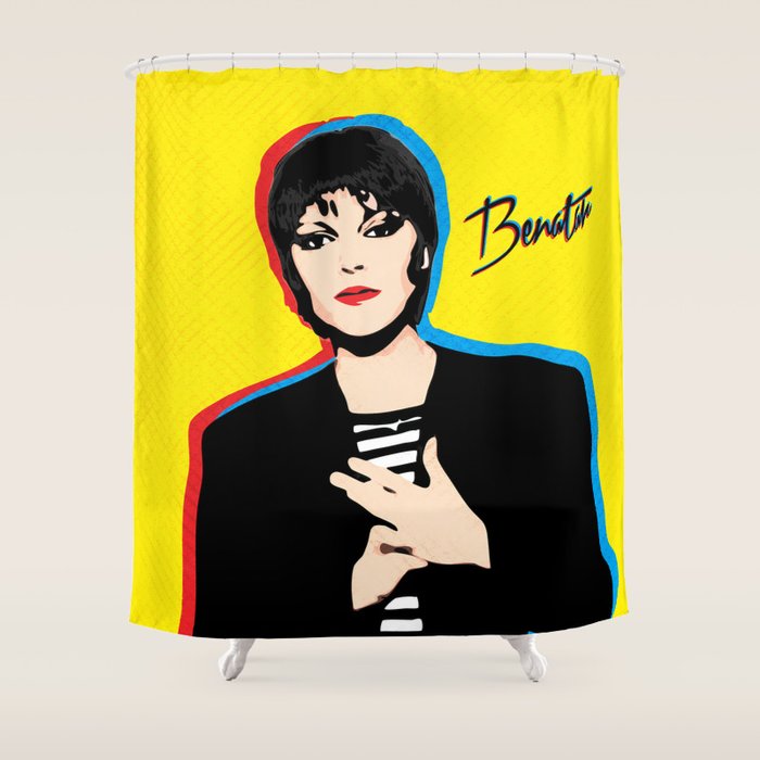 Pat Benatar Pop Art Shower Curtain By Wcsmack Society6 Pat Benatar Pop Art Shower Curtain