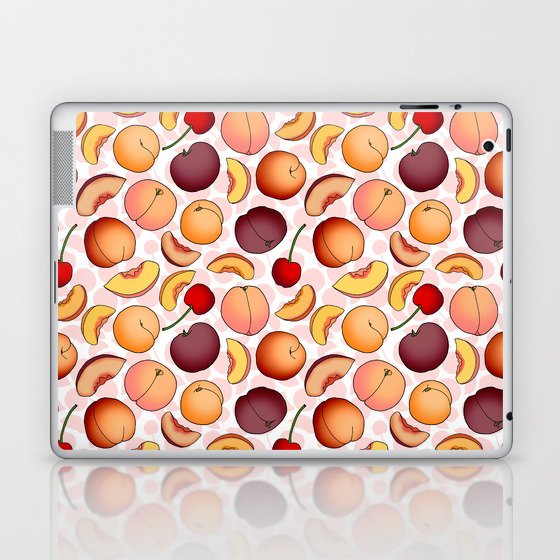 Tumbling Stone Fruits  Laptop & iPad Skin