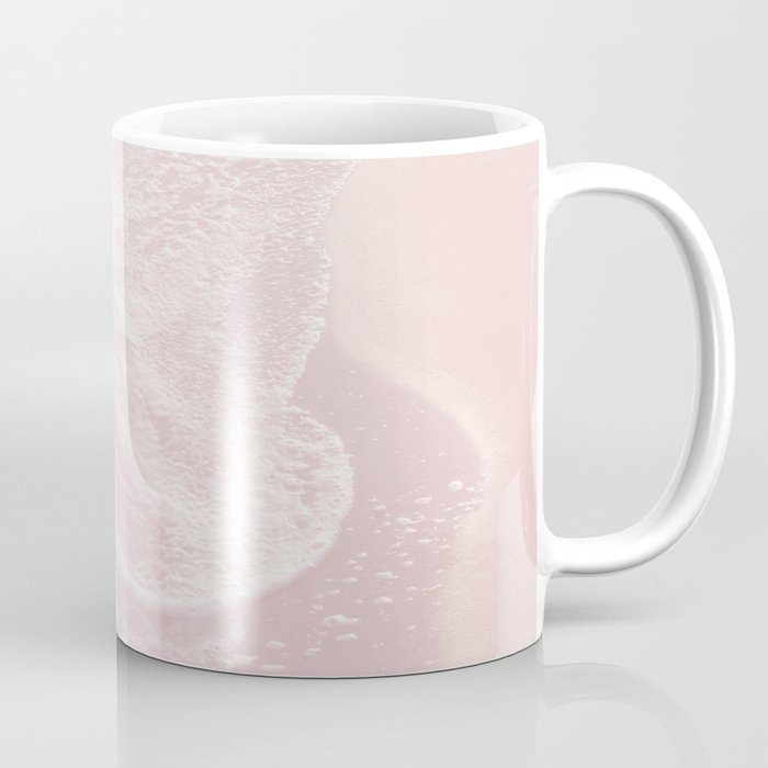 Soft Teal Blush Ocean Dream Waves #1 (mirrored) #water #decor #art #society6 Coffee Mug