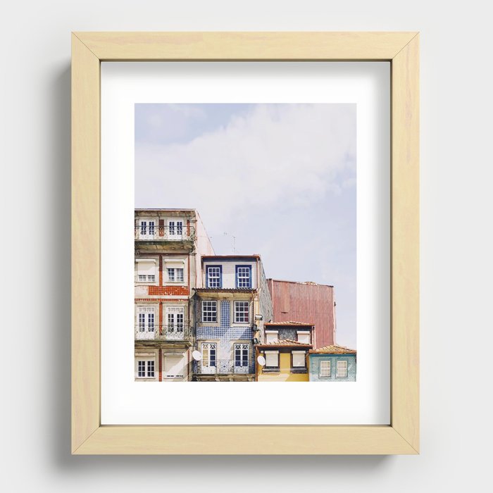 Postcard from Porto Recessed Framed Print