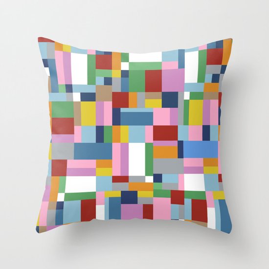 New Map Throw Pillow