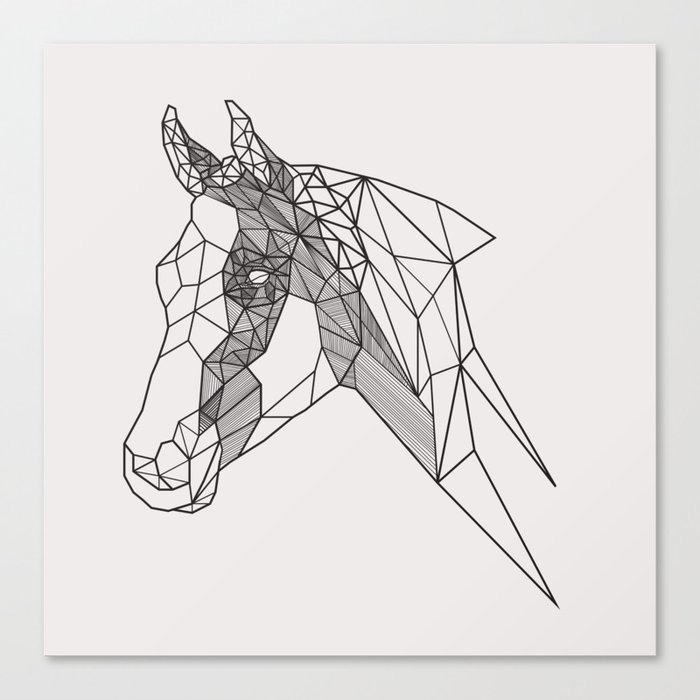 Edgy Horse Canvas Print