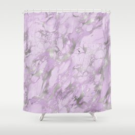 Amazing Purple and Silver Design Pattern Shower Curtain