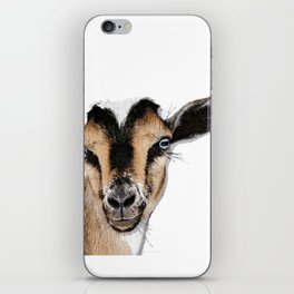 Goat Whiskers - Farmhouse Farm Animal Art iPhone Skin