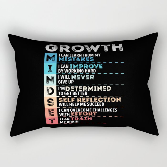 Motivational Quotes Growth for Entrepreneurs Rectangular Pillow