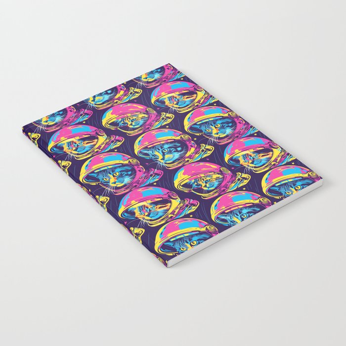 Astro Cats in Space Pattern Notebook