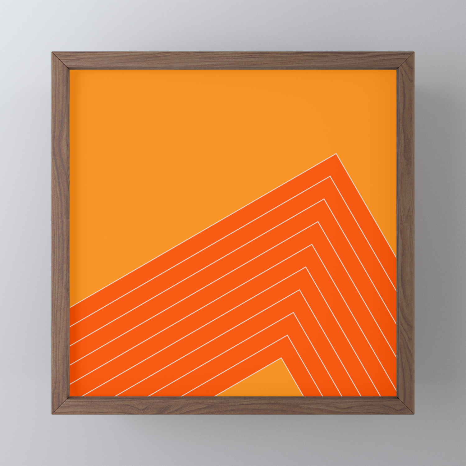 Orange Crush Range Framed Mini Art Print By Circa78designs Society6