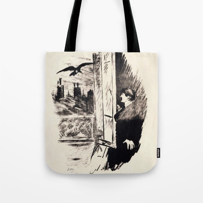  Raven - Edouard Manet Le Corbeau Tote Bag