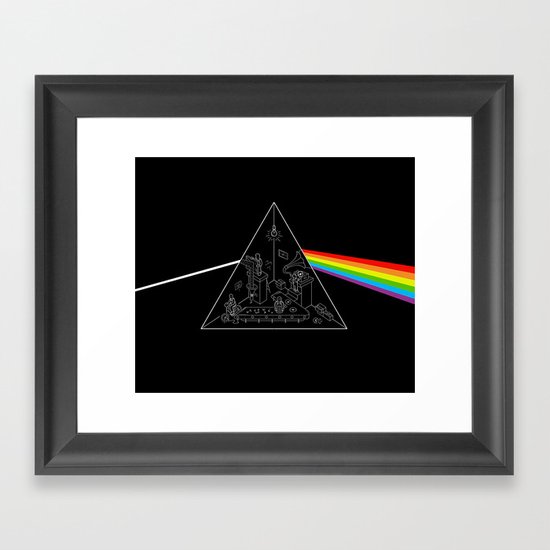 The Dark Side of the Process Framed Art Print