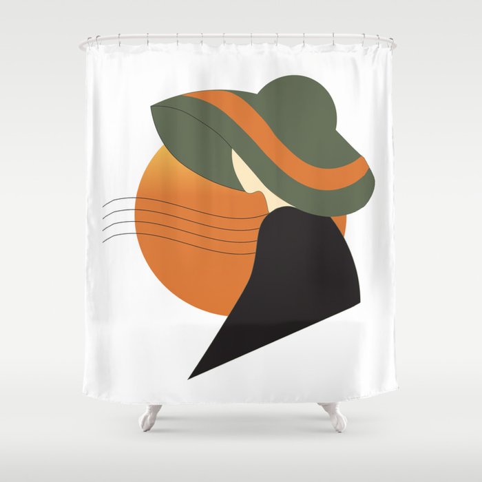 Sunset Woman Shower Curtain